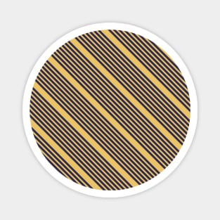 Blue and Yellow Stripes Pattern 057#001 Magnet